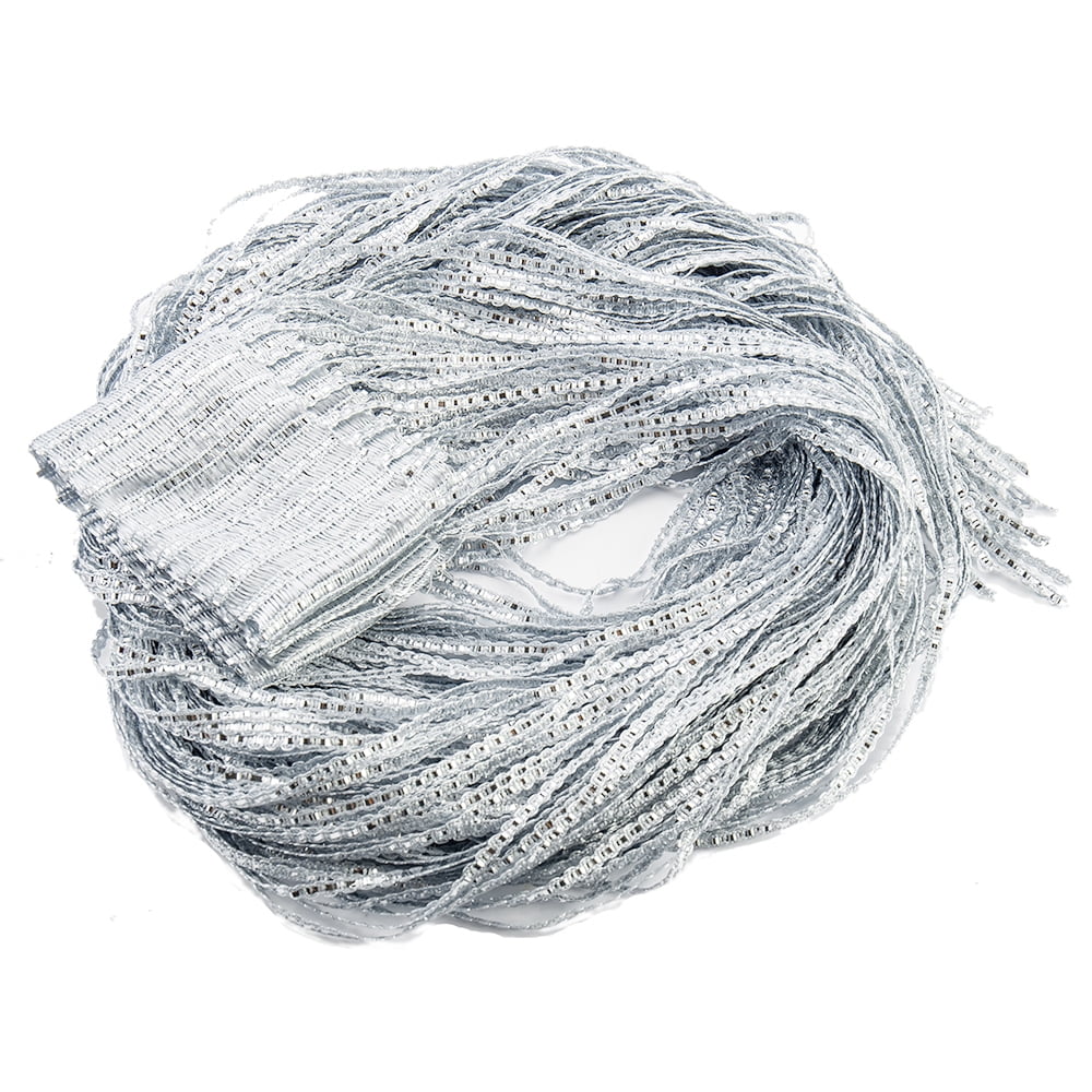 Austok Sparkling String Curtains,Glittering Joy - Glamourous Doorway and Room Divider for Sparkling Beaded Curtain Look - Day, Night and Party Room Decor to Dazzle Guests