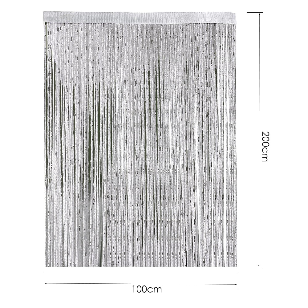 Austok Sparkling String Curtains,Glittering Joy - Glamourous Doorway and Room Divider for Sparkling Beaded Curtain Look - Day, Night and Party Room Decor to Dazzle Guests