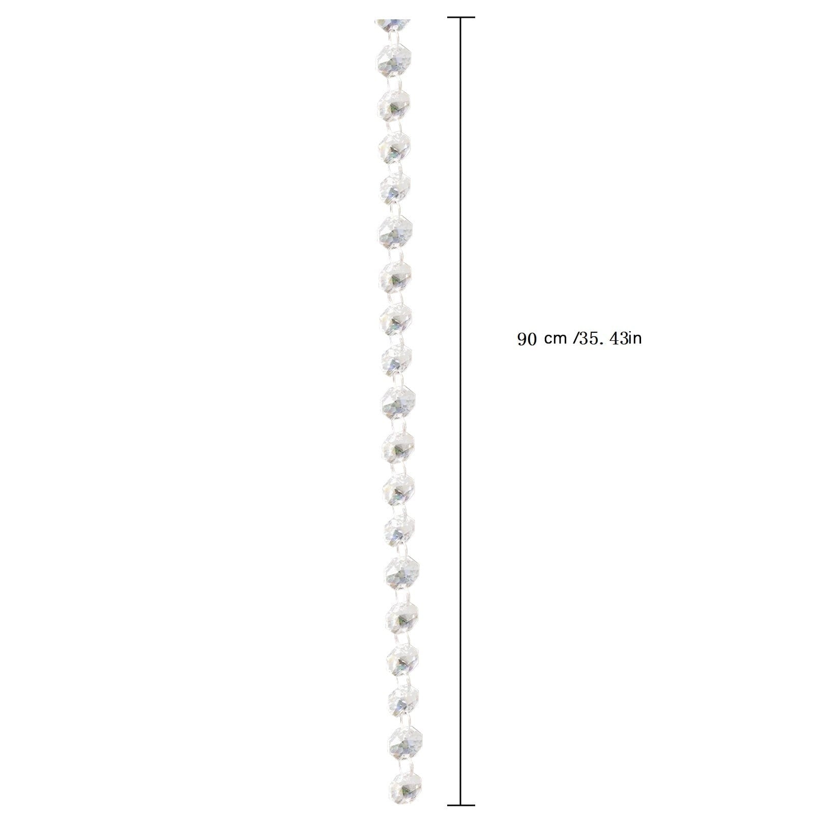 Acrylic Beaded Doorway Curtain - Hanging Partition for Room Entrance, Wedding Decor, and Ceiling Ornament, Bohemian Style