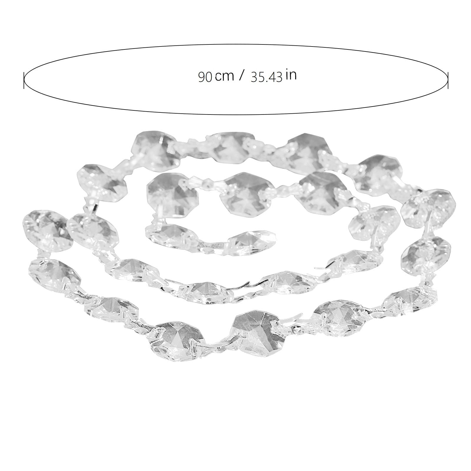 Acrylic Beaded Doorway Curtain - Hanging Partition for Room Entrance, Wedding Decor, and Ceiling Ornament, Bohemian Style